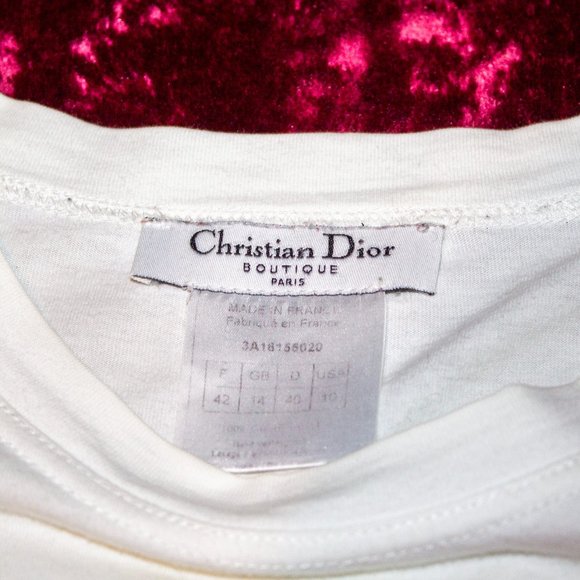 **SOLD** Vintage Christian Dior “The Latest Blonde” Fall 2003 Baby Tee Size 10 - Picture 5 of 5